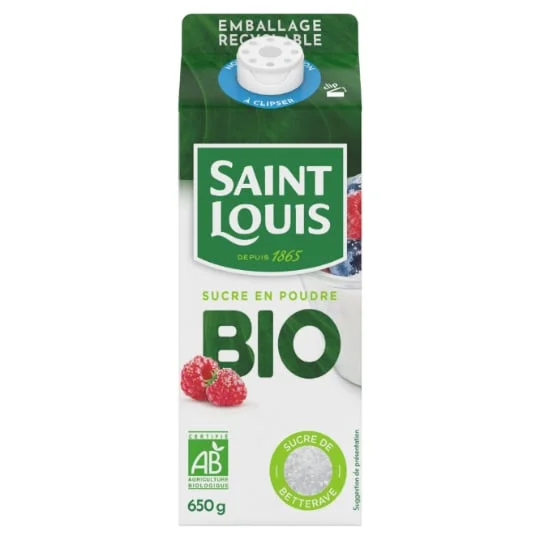 Sucre en poudre de betteraves Bio