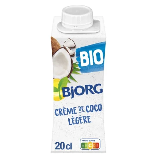 Crème de coco légère bio