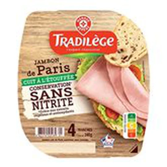 Jambon de Paris Tradilège Sans nitrite 4 tranches