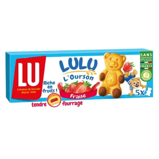 Gâteaux fourrés à la fraise