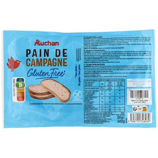 Pain de campagne sans gluten