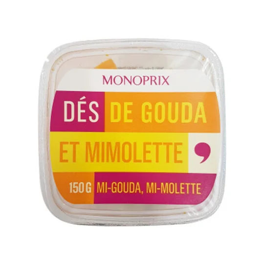 Dés de gouda et mimolette