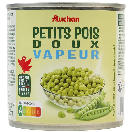 Petits pois à la vapeur