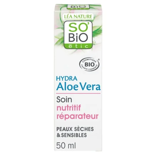 Crème Visage Hydratante Soin Nutritif Réparateur à l'Aloe Vera Bio