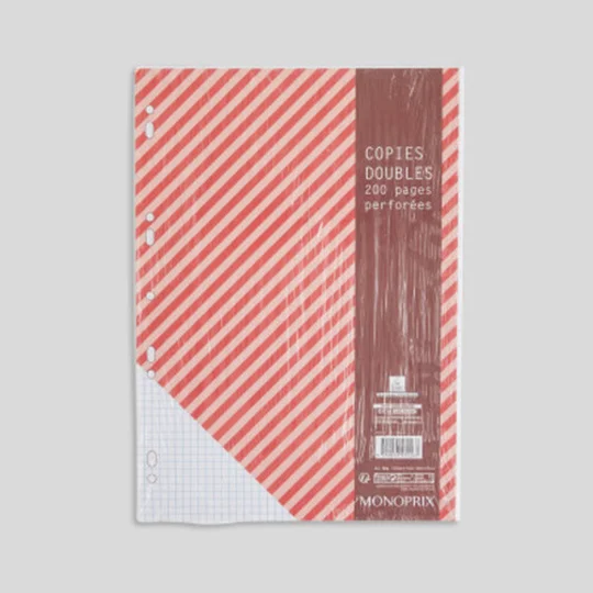 200 Copies Doubles, A4, Petits Carreaux, 80Gr/M²