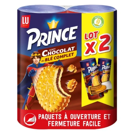 Biscuits fourrés au chocolat au blé complet