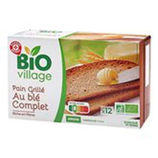Pain grillé Au blé complet x12
