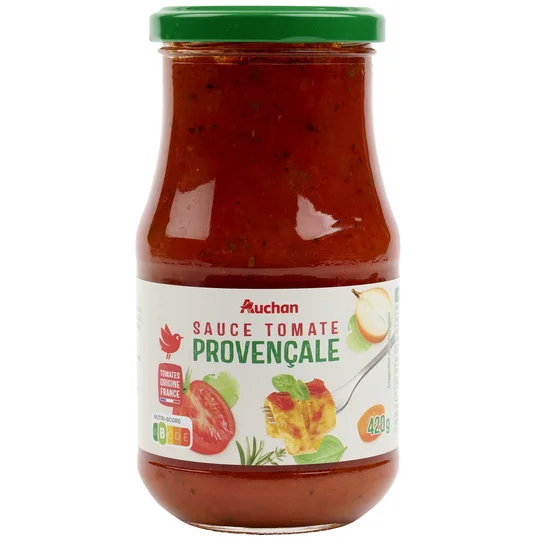Sauce tomate provençale origine France en bocal