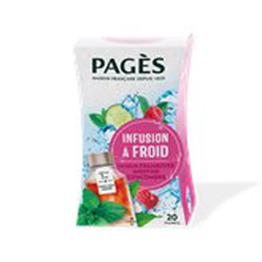 Infusion glacée Bio Framboise Menthe Concombre x20