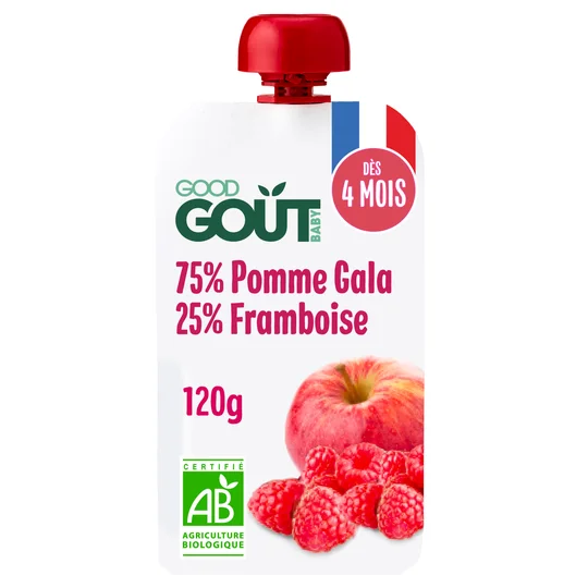 Pomme Framboise Bio - Gourde