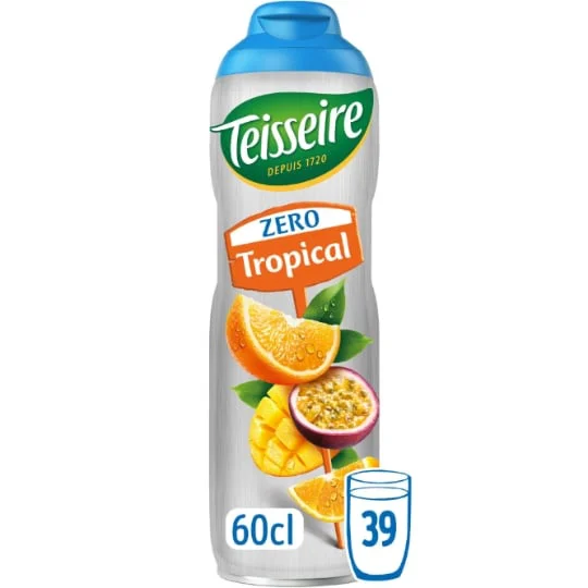 Boisson concentrée tropical zero sucre