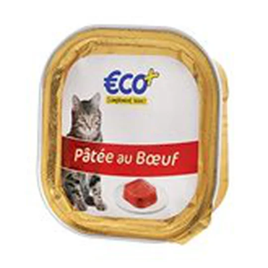 Pâté de boeuf pour chat Barquette
