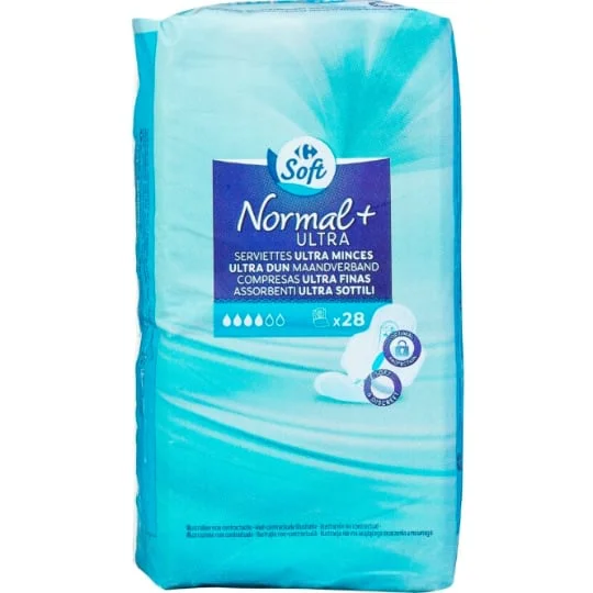 Serviettes hygiéniques ultra minces Normal+