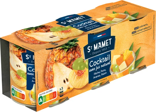 Fruits au sirop Cocktail avec son jus