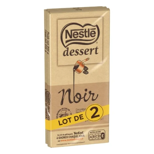 Chocolat pâtissier noir
