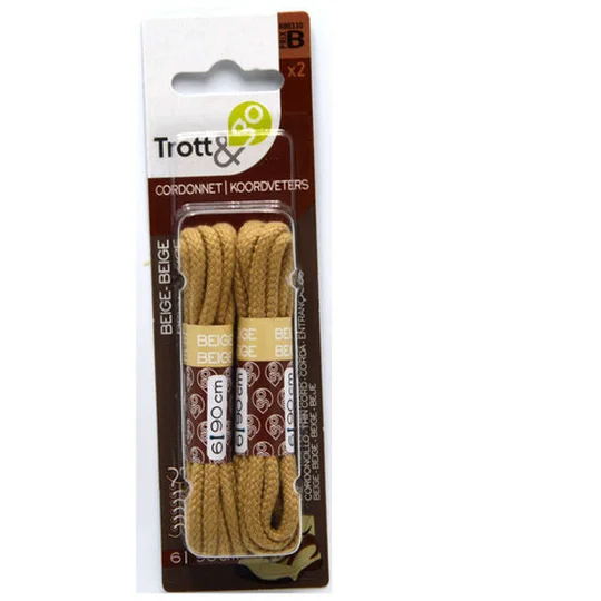 2Paire Lacet Beige 90Cordonnet