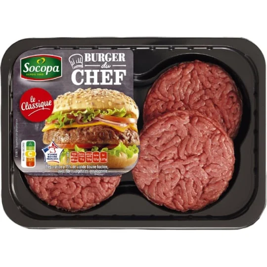 Steaks hachés burger 15% MG
