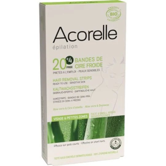 Bandes De Cire Froide Visage 20 x