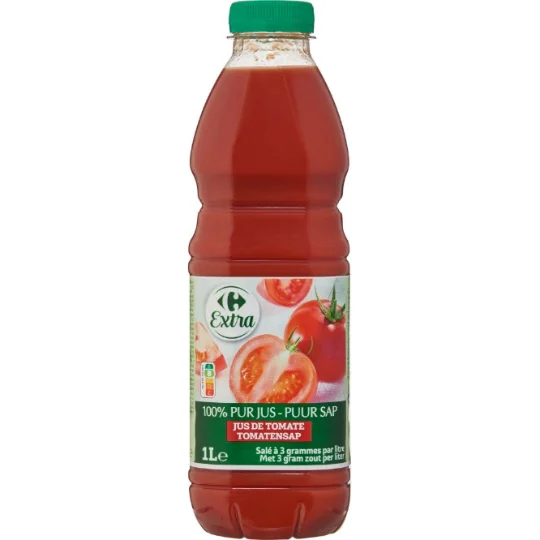 Jus de tomate 100% pur jus