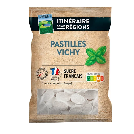 Pastilles du Bassin de Vichy à l'arôme naturel de menthe