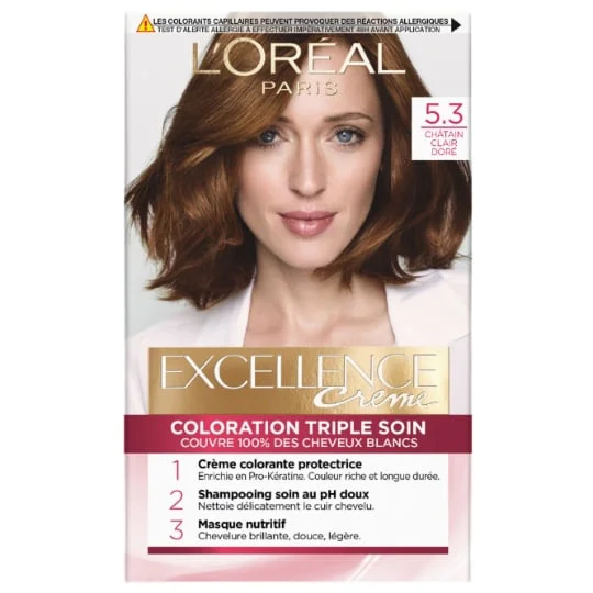Coloration Cheveux 5.3 Châtain clair doré