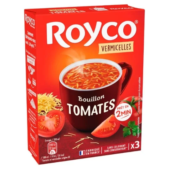 Soupe déshydratée tomates et vermicelles