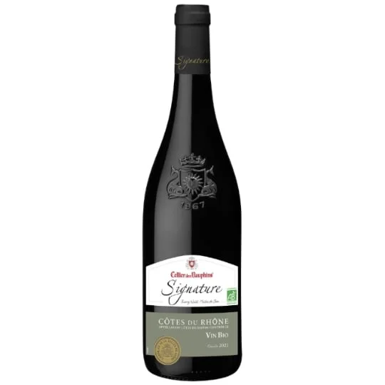 Vin rouge AOP bio Côtes du Rhône