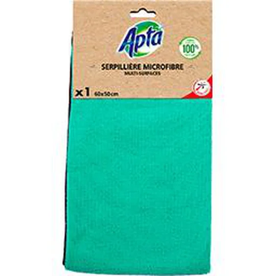 Serpillère microfibres 60x50 cm multi-surfaces