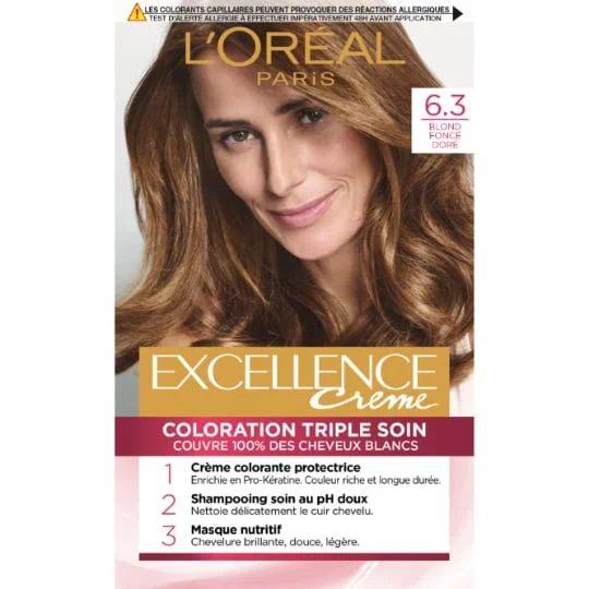 Coloration Cheveux 6.3 Blond foncé doré