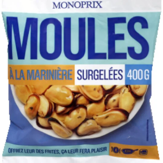 Moules du Pacifique marinières, surgelé