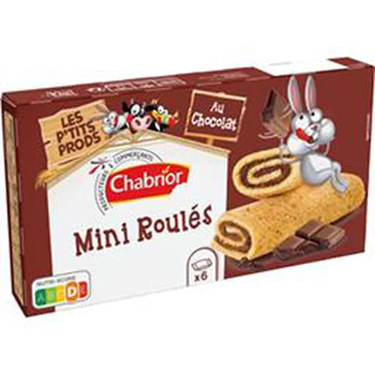 Mini roulés au chocolat
