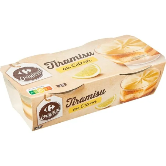 Dessert Tiramisu au citron