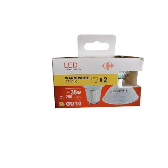 Ampoule LED Spot 35W GU10 WW x2