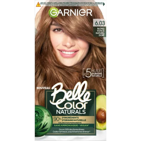Coloration Cheveux Permanente 6.03 Blond foncé naturel doré