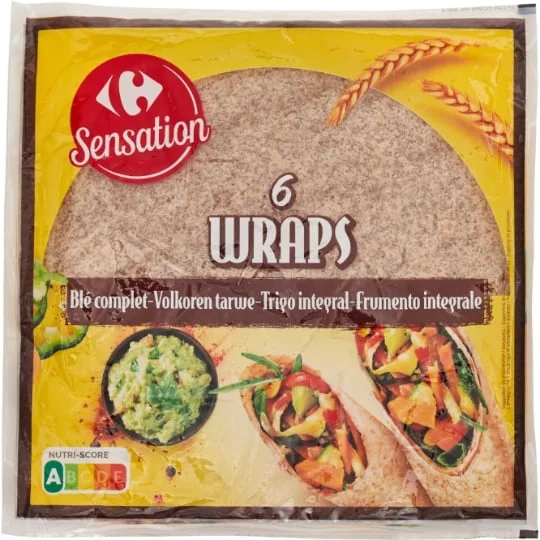 Wraps blé complet