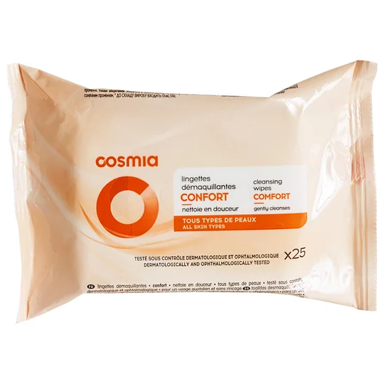 Lingettes démaquillantes douceur tous types de peaux