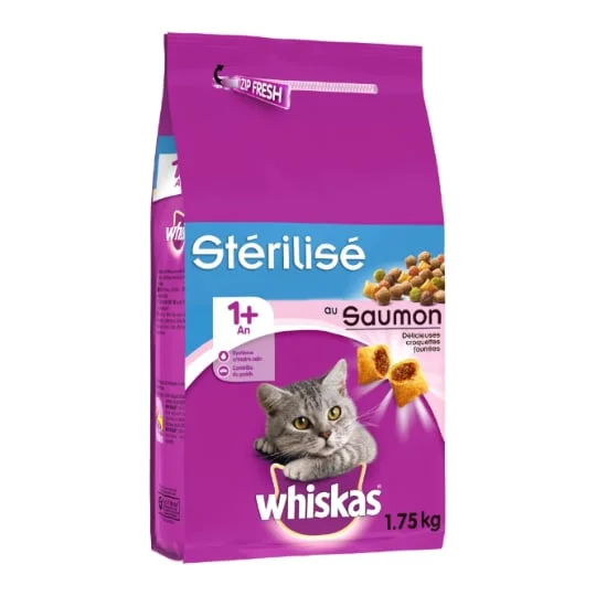 Croquettes pour chat adultes au saumon