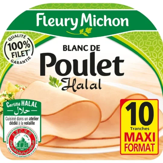 Blanc de poulet tranches fines halal
