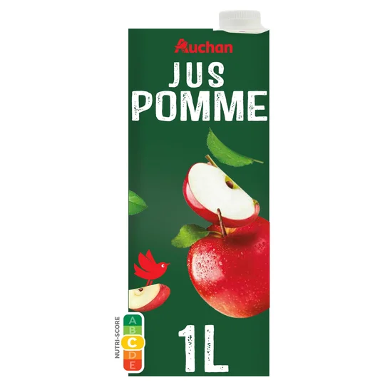Jus de pomme à base de concentré sans sucres ajoutés