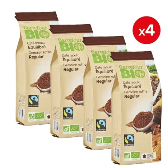 Café bio moulu équilibré