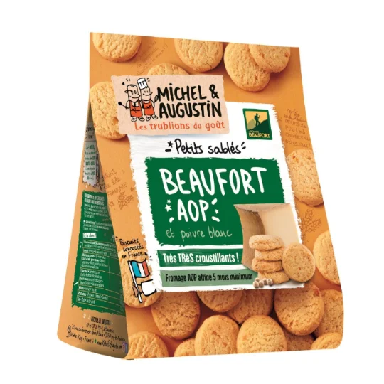 Biscuits apéritifs sablés Beaufort/poivre