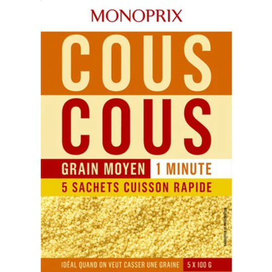 Couscous grain moyen