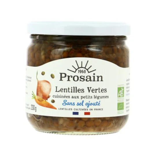 Lentilles Vertes Cuisinées Bio
