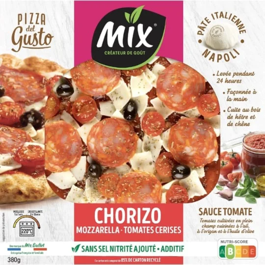 Pizza del gusto chorizo