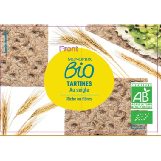 Tartines au seigle bio