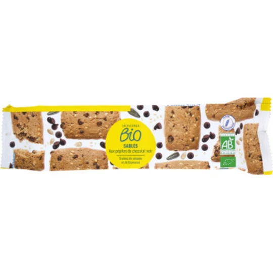 Sablés aux pépites de chocolat noir bio