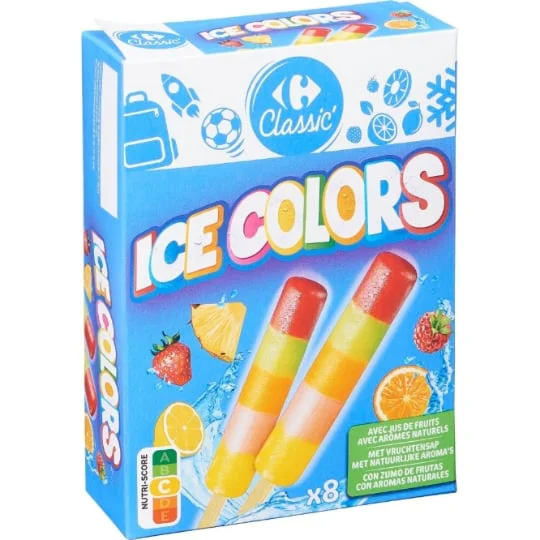 Glace à l'eau Ice Colors