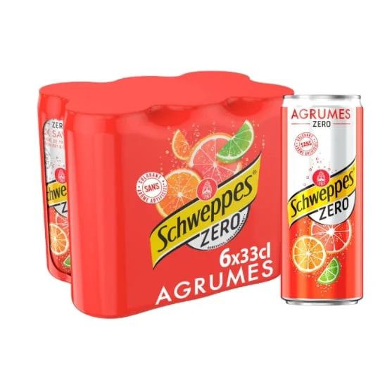 Soda zero saveur agrumes