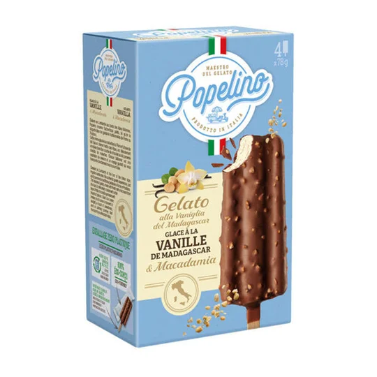 Popelino Bâtonnet vanille de Madagascar chocolat