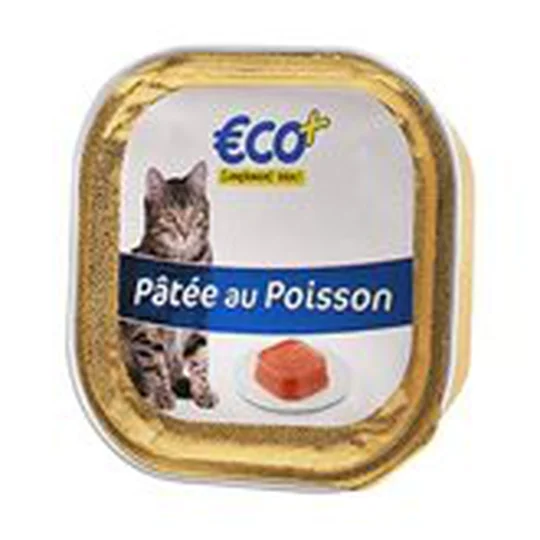 Pâté au poisson pour chat Barquette